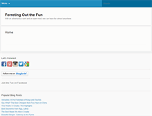 Tablet Screenshot of ferretingoutthefun.com